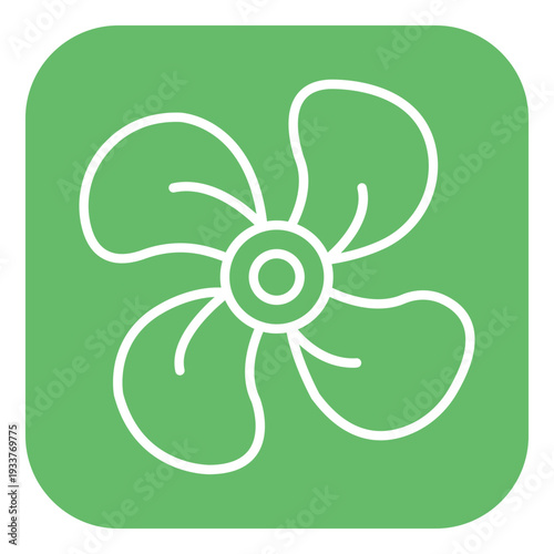 Ship Propeller Vector Icon