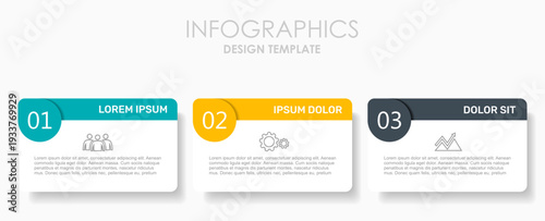 Infographic template with colorful options, icons, text for comparing features, services, business choices. Vector illustration.