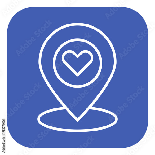 GPS Love Vector Icon
