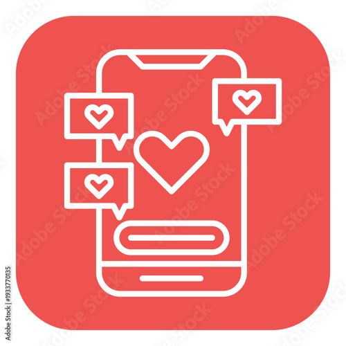 Love Chatroom Vector Icon