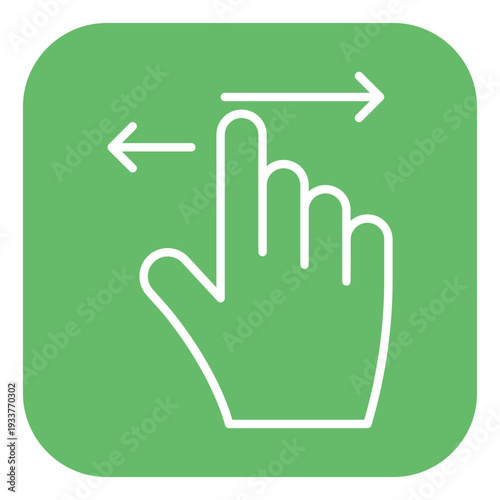 Swipe Left Vector Icon