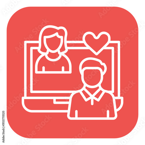Virtual Date Vector Icon