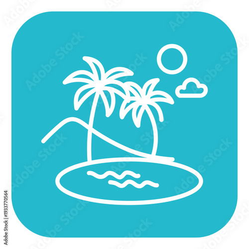 Oasis Vector Icon