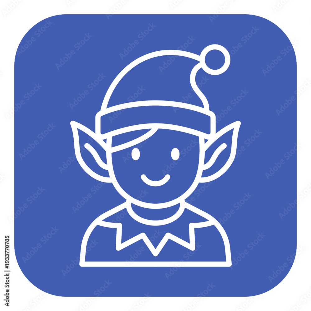 Obraz premium Elf Vector Icon