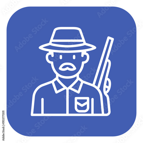 Hunter Male Vector Icon