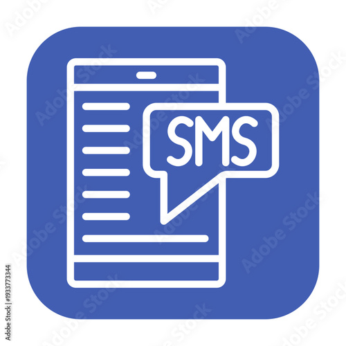 SMS Marketing Vector Icon