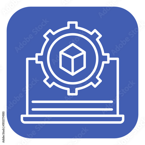 Virtual Machine Vector Icon