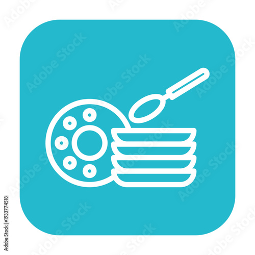 Party Plates Vector Icon
