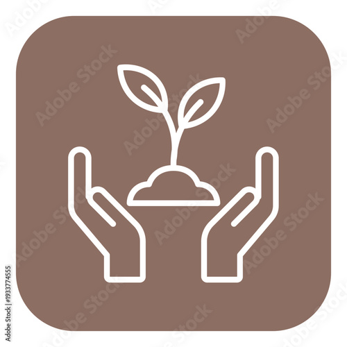 Material Grown Vector Icon