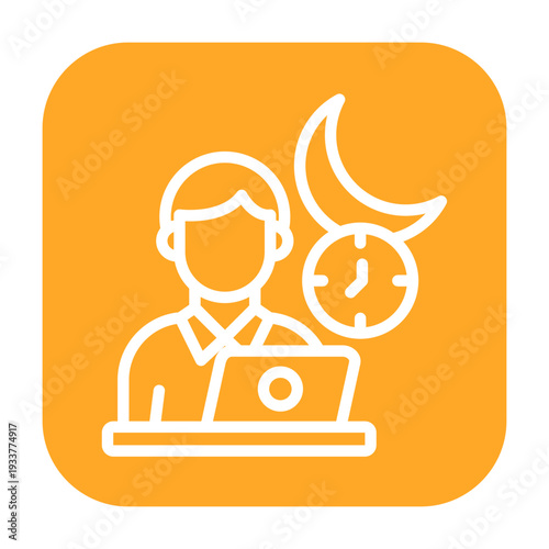 Midnight Screening Vector Icon