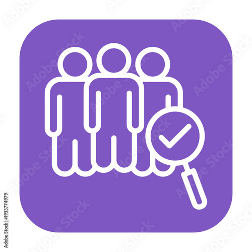 Press Screening Vector Icon