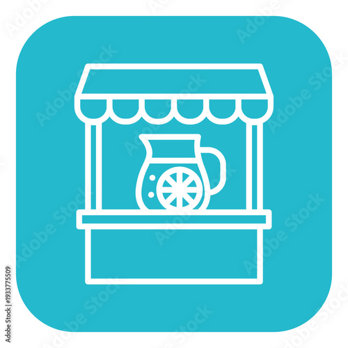 Lemonade Stall Vector Icon
