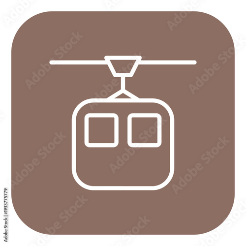 Cable Car Vector Icon