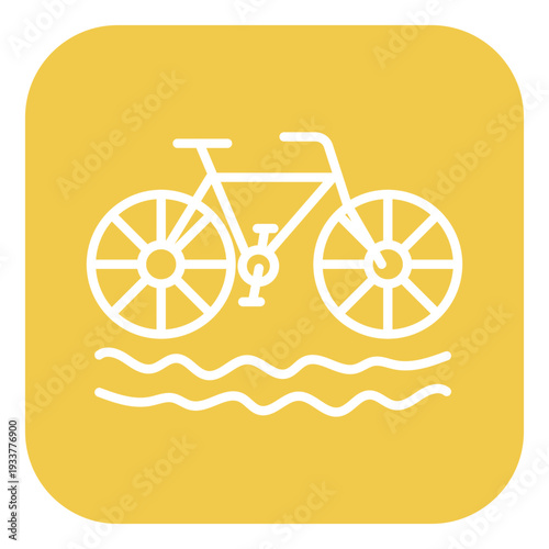 Water Tricycle Vector Icon