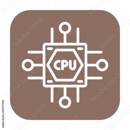 CPU Usage Vector Icon