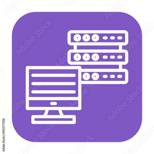 Dedicated Server Vector Icon