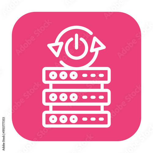 Server Restart Vector Icon