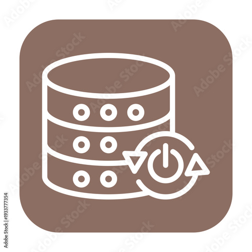 Server Reboot Vector Icon