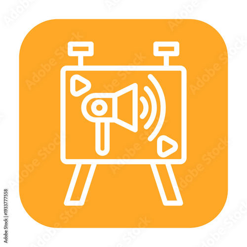 Digital Signage Vector Icon