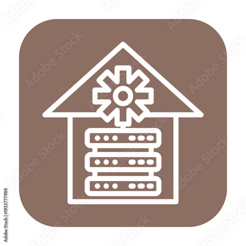 Data Warehouse Vector Icon