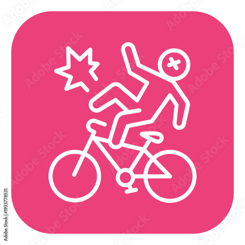 Bike Injury Vector Icon