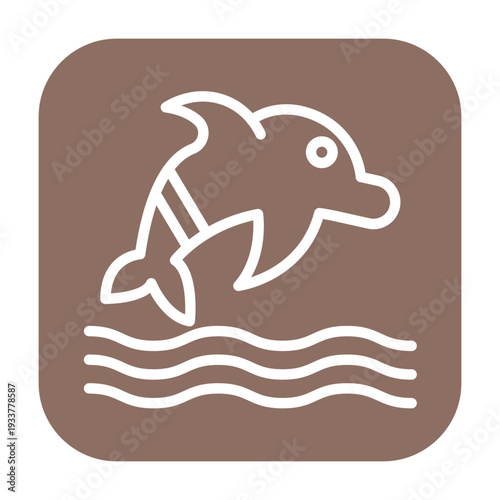 Dolphin Vector Icon