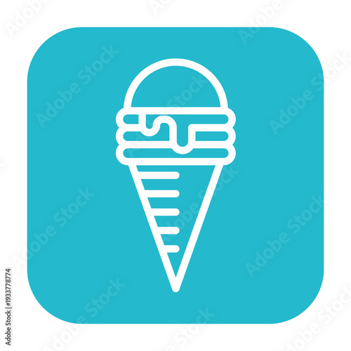 Snow Cone Vector Icon