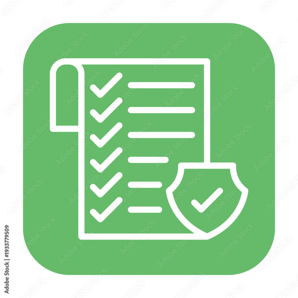 Fototapeta premium Compliance Shield Vector Icon