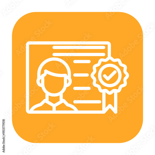 Digital Certificate Vector Icon