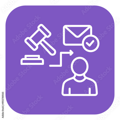 Auction By Proxy Vector Icon