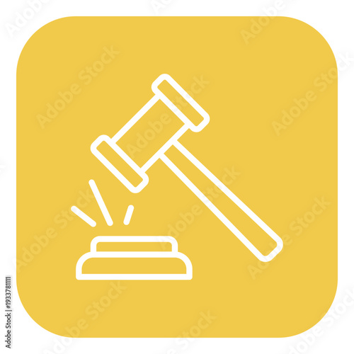 Hammer Price Vector Icon