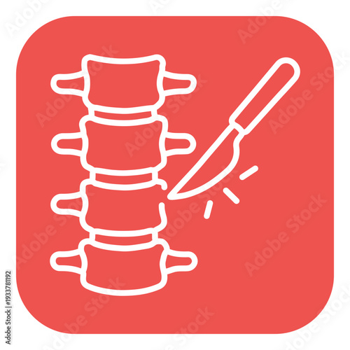 Spinal Surgery Vector Icon