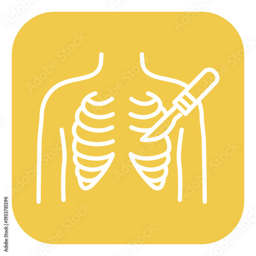 Thoracic Surgery Vector Icon