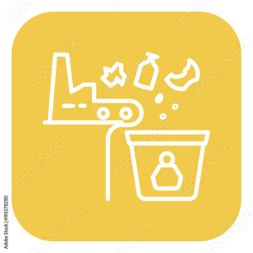 Individual Waste Production Vector Icon
