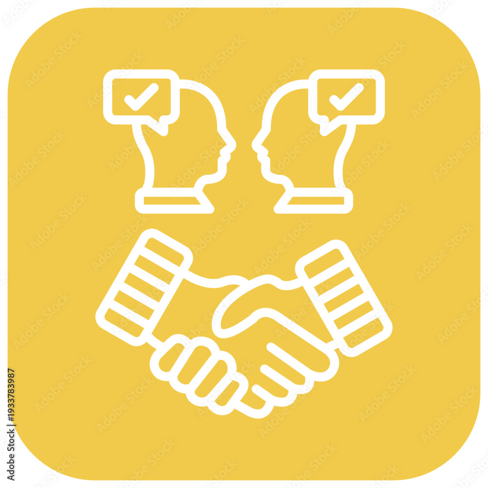 Obraz premium Conflict Resolution Vector Icon