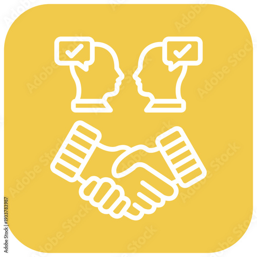 Conflict Resolution Vector Icon