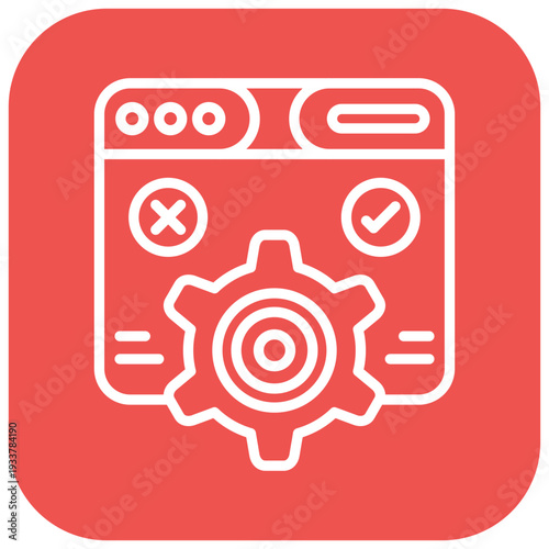 Functional Testing Vector Icon