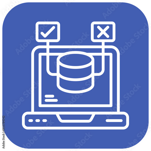 Test Data Vector Icon