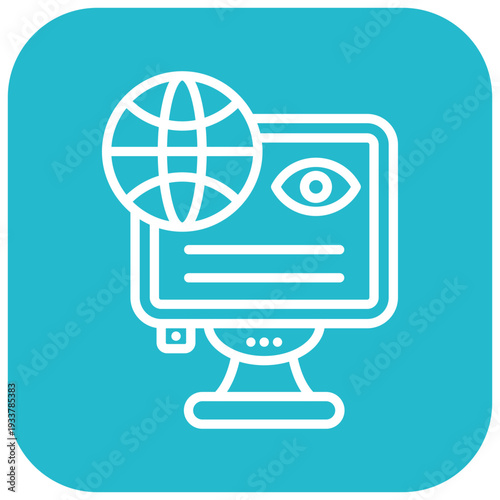 Network Monitoring Vector Icon