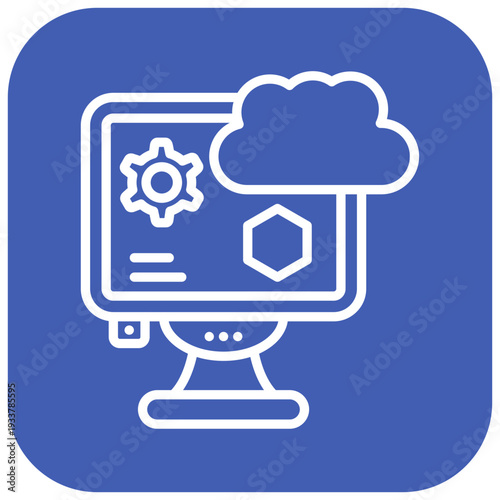 Network Virtualization Vector Icon