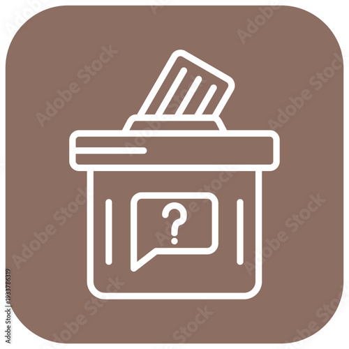Suggestion Box Vector Icon