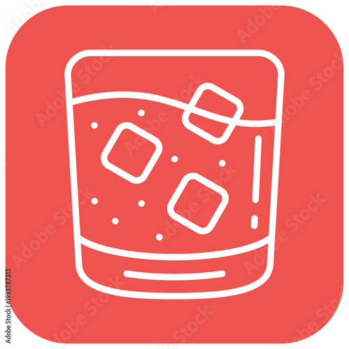 Whiskey glass Vector Icon