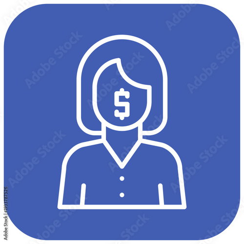 Greedy Banker Vector Icon