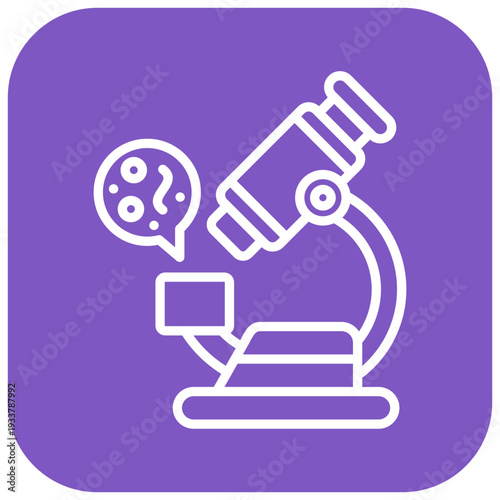 Pathogen Microscope Vector Icon