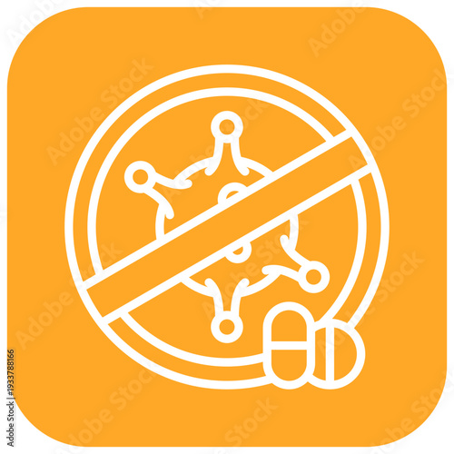 Antiviral Medication Vector Icon