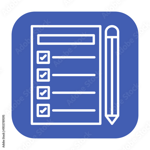 Application Form Vector Icon