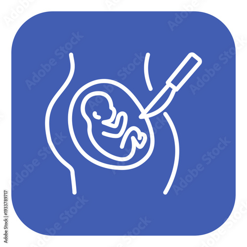 Cesarean Section Vector Icon