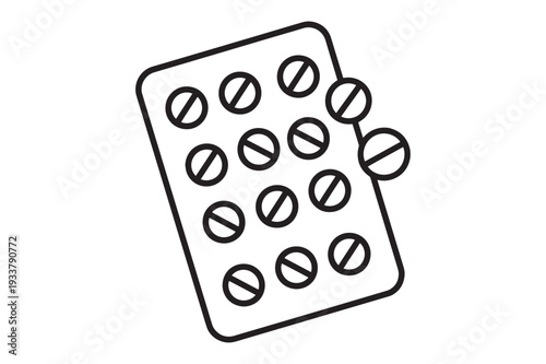Pill Blister Pack Icon