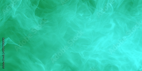 vibrant emerald green abstract background fluid smoke texture neon teal silk wavy pattern energetic composition is ideal for technology backgrounds.