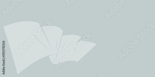 Abstract white shapes on light gray background, armed forces day